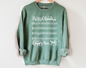 We Wish You a Merry Christmas Music Crewneck Sweatshirt