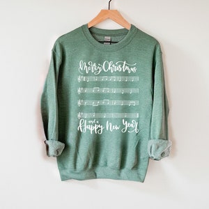 We Wish You a Merry Christmas Music Crewneck Sweatshirt