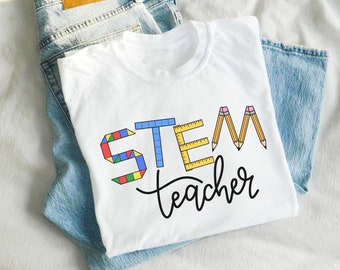 Camiseta de professor STEM, camiseta de professor de ciências, camiseta STEM