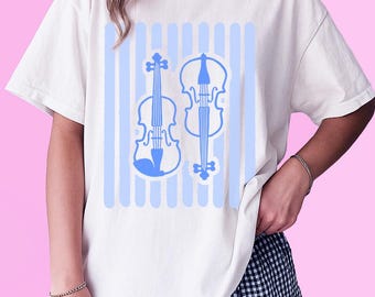Violin and Cello Shirt, Orchestra Shirt, Orchestra Director Shirt