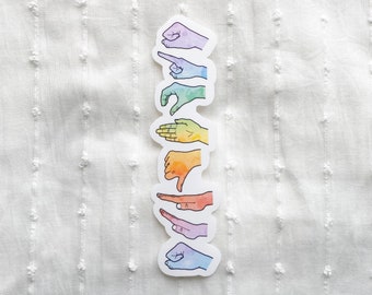 Solfege Hand Sign Sticker, Curwen Hand Sign, Music Teacher Sticker, Choir Sticker