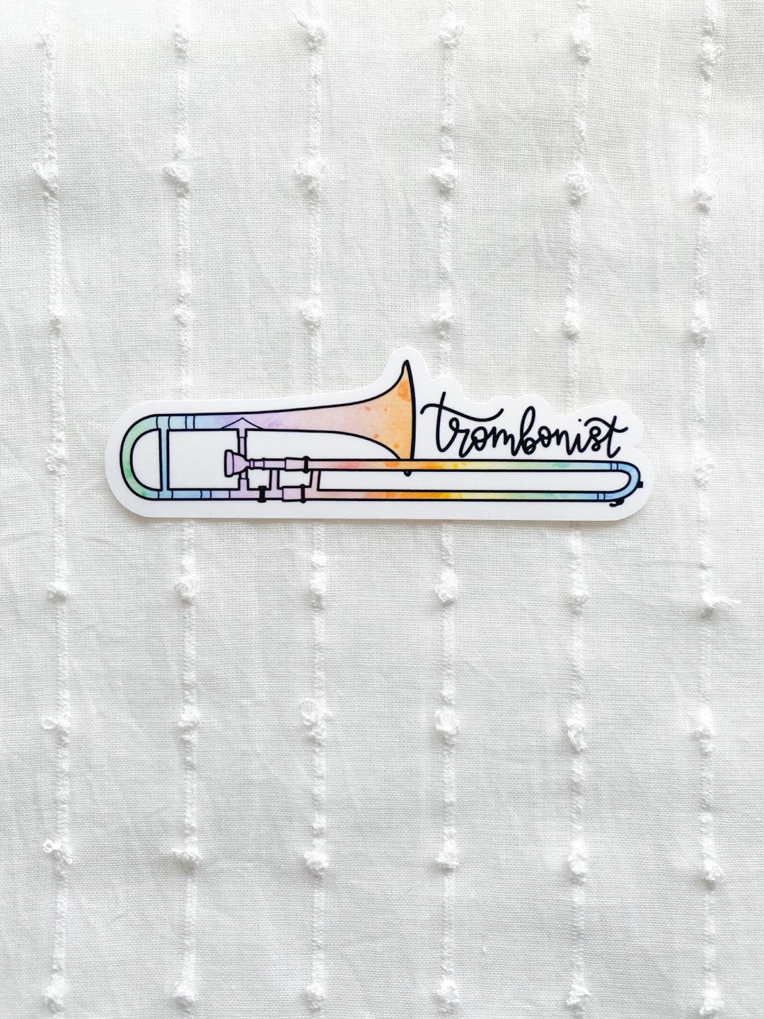 Adesivo Per Auto Trombone JDM INDIGOS UG: Die-Cut In Vinile Bianco 149x45mm