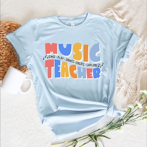 Music Teacher T-shirt, Music Educator Tee, Elementary Music Teacher Shirt