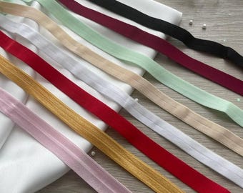 Soft Fold-Over Elastic 15 mm for Lingerie & Bra Making