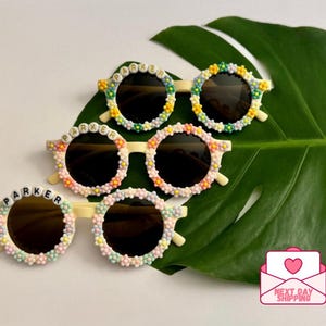 Custom Name Daisy Toddler Sunglasses | Toddler Gift | Baby Gift