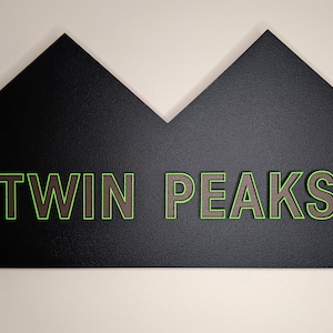 Twin Peaks Wall Sign | Laser Cut Wood Wall Sign | Twin Peaks | David Lynch