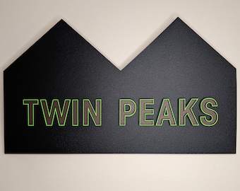 Twin Peaks Wall Sign | Laser Cut Wood Wall Sign | Twin Peaks | David Lynch
