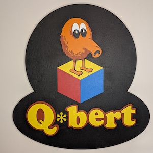 Q-Bert Laser Cut Layered Wall Art | Retro Video Game Art | Video Game Art | Q*Bert
