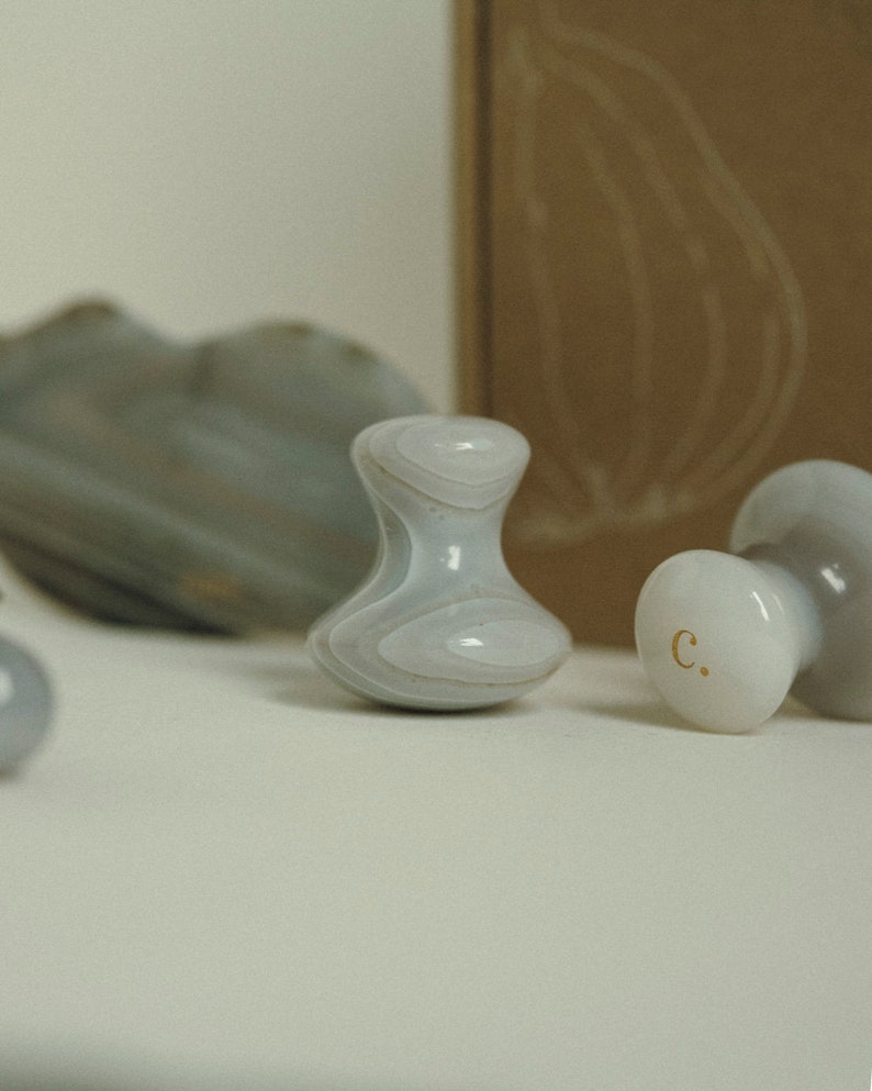 Deep&full Face and Body Massage Set Natural Agate Mushroom Etsy