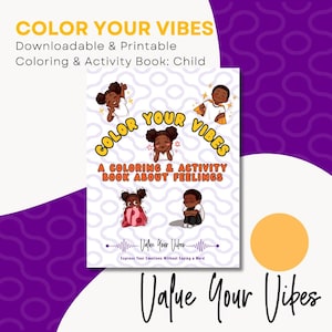 Color Your Vibes – Child Edition | Printable Feelings + Emotions Book for Kids (PDF)