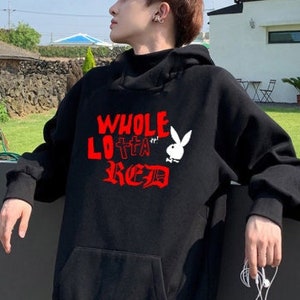 Whole Lotta Red Playboi Carti sudadera con capucha, sudadera con capucha Rap, sudadera con capucha Merch, sudadera con capucha Y2k, merchandising Playboy Carti, sudadera con capucha gótica, WLR Merch
