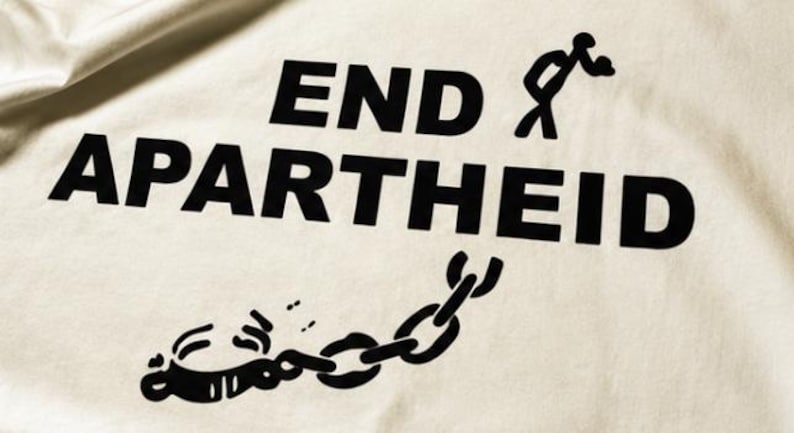 Camiseta "Fin al Apartheid", camiseta inspirada en "Backrooms" de Bobby Franklin, terror espacial liminal. imagen 5