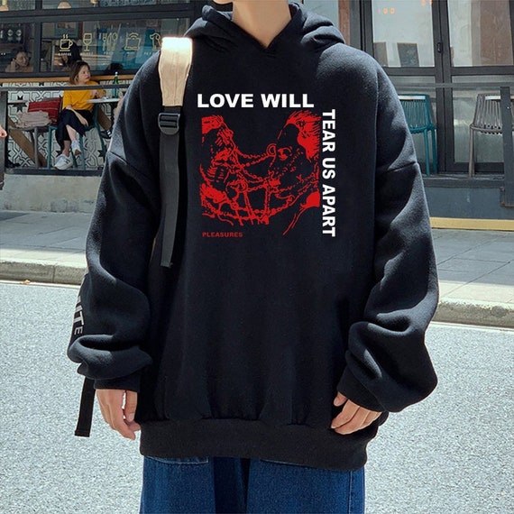 Love Will Tear Us Apart Lil Peep Hoodie Joy Division Rock - Etsy UK