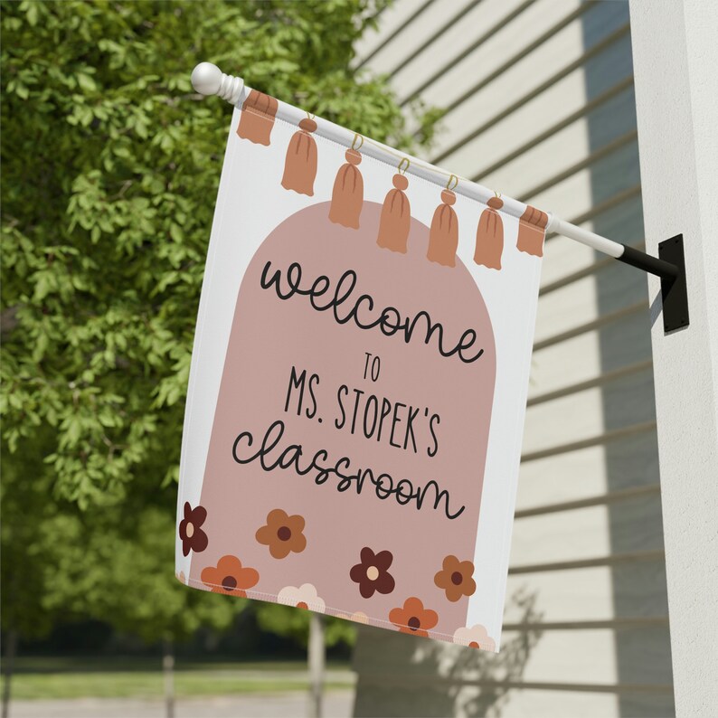 Personalized Teacher Flag, Classroom Flag, Class Flag, School Flag