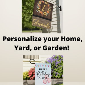 Personalized Memorial Garden Flag, In Memory Of Garden Flags, Custom Loss Keepsake, Sympathy Gift, Personalized Photo Flag M8 image 7