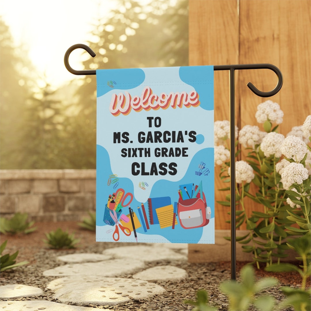 Personalized Teacher Flag Classroom Flag Class Flag School - Etsy