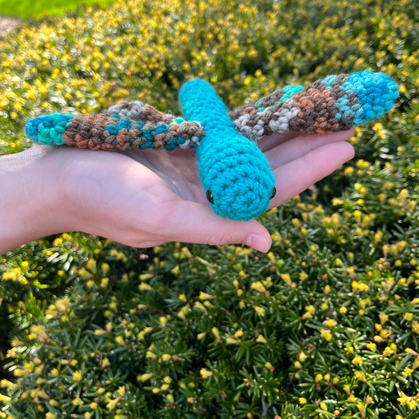 Handmade Crochet Dragonfly Plush/Stuffed Animal, Amigurumi