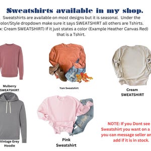 Peut inclure: Image pr&eacute;sentant diff&eacute;rents sweat-shirts et un sweat &agrave; capuche de couleurs vari&eacute;es : m&ucirc;re, igname, cr&egrave;me, gris vintage et rose. Le texte indique que les sweat-shirts sont saisonniers et disponibles sur la plupart des mod&egrave;les.