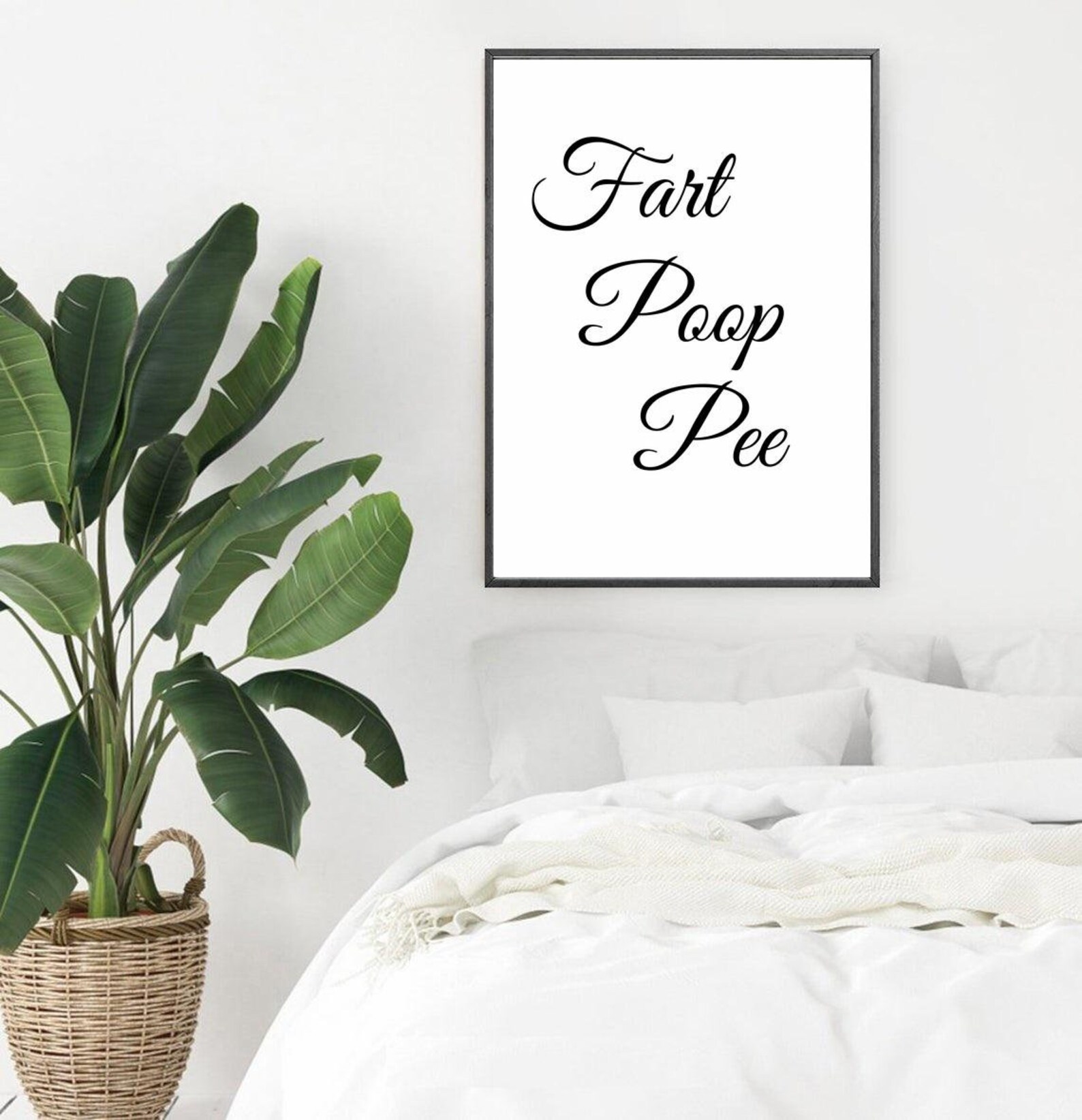 Fart Poop Pee Print Funny Toilet Printable Wall Art Quote Etsy Australia