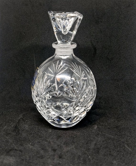 Royal Scot Crystal Perfume Bottle Hand Cut Lead C… - image 2