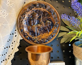 Vintage Coppercraft Guild Solid Copper Wall Plaque