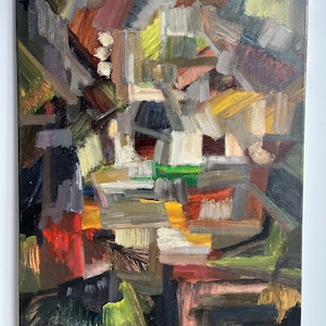 Abstract Oil Painting Creation On Canvas Hand Painted by ShiGu Art 弑骨艺术