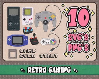 Retro Gaming Console svg⎥Game Boy svg⎥Gaming Clipart⎥svg for cricut and silhouette⎥trendy svg and png