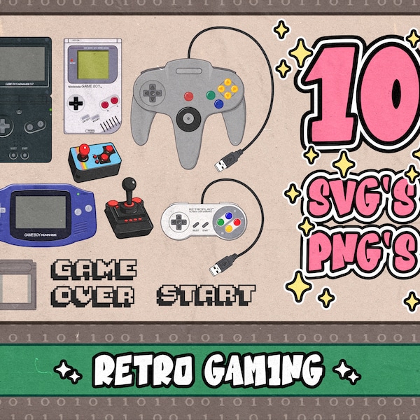 Retro Gaming Console svg⎥Game Boy svg⎥Gaming Clipart⎥svg for cricut and silhouette⎥trendy svg and png