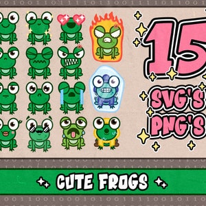 Cute Frog Clipart⎥weather frog svg⎥educational svg⎥svg for cricut and silhouette⎥trendy svg and png clipart