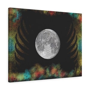 Mystic Moon Wall Art, Spirit Moon Canvas