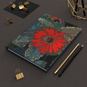 Poetry Journal, Feelings Journal, Floral Journal, Hardcover Journal, Gratitude Journal