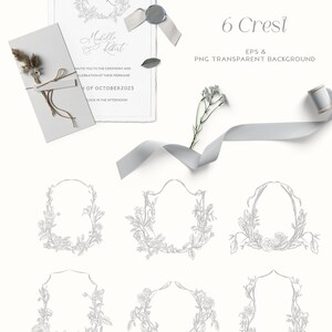 May include: Six floral wreaths with a gray background. The wreaths are made of vines and flowers. The text "BLUMEN SOUL" is at the bottom of the image.