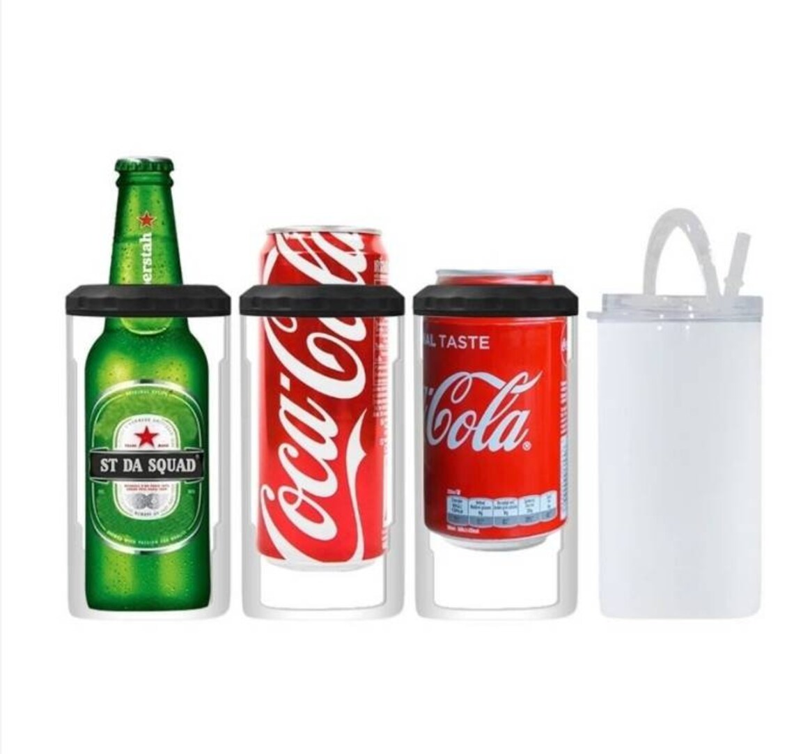 Awesome 4 in 1 Can Cooler/tumbler. Koozie for Any Size Can or Etsy