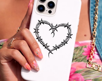 Bichota Barbed Wire Heart Phone Case | Karol G Inspired iPhone Samsung Cover