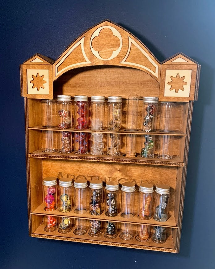 Potion Dice Wall Display Laser Cut File 3mm 1/8 Inch SVG - Etsy Ireland