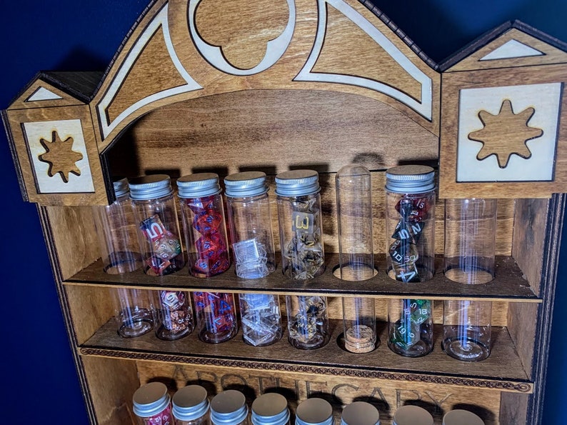 Potion Dice Wall Display Laser Cut File 3mm 1/8 Inch SVG Etsy