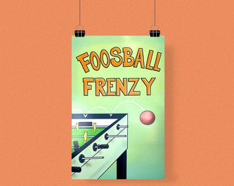 Foosball Frenzy Print