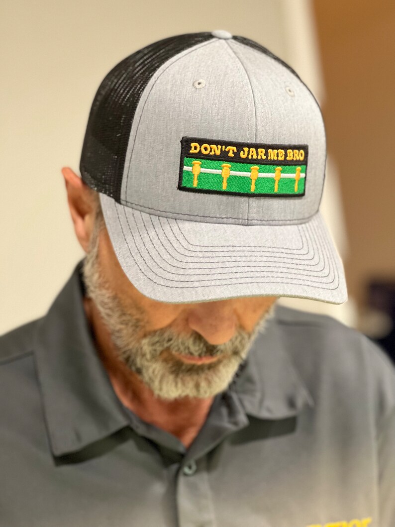 Gray and Black Dont Jar Me Bro Foosball Hat Etsy