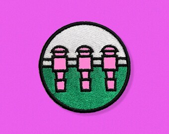 Three Rod Barrage Foosball Patch