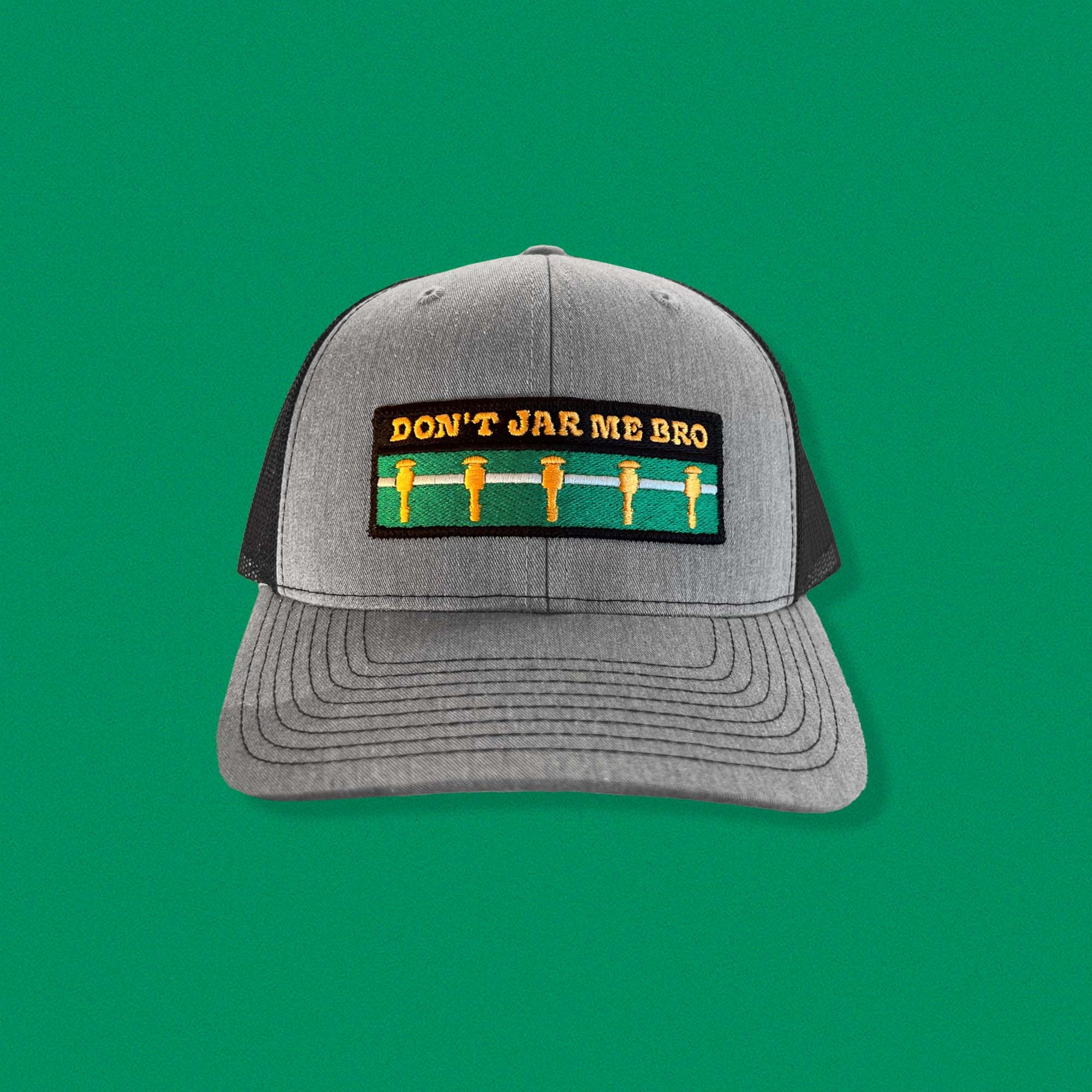 Gray and Black Dont Jar Me Bro Foosball Hat Etsy