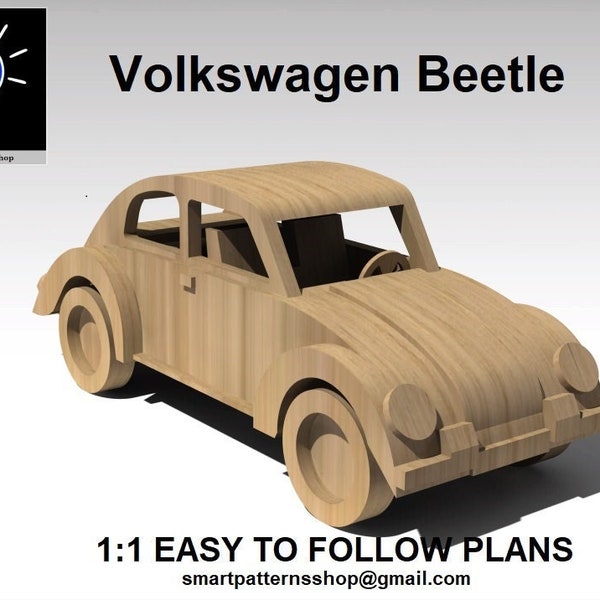 Volkswagen Beetle wood plans