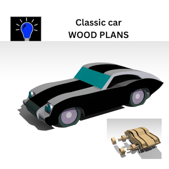 Progetti fai da te in legno per muscle car classiche più file DXF