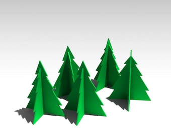 Christmas tree DIY plans plus DXF and SVG files