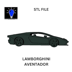 Lamborghini Aventador 3D Print DIGITAL STL FILE