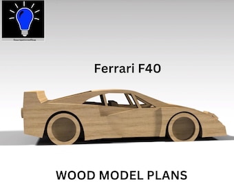Simple Ferrari F40 DIY wood plans