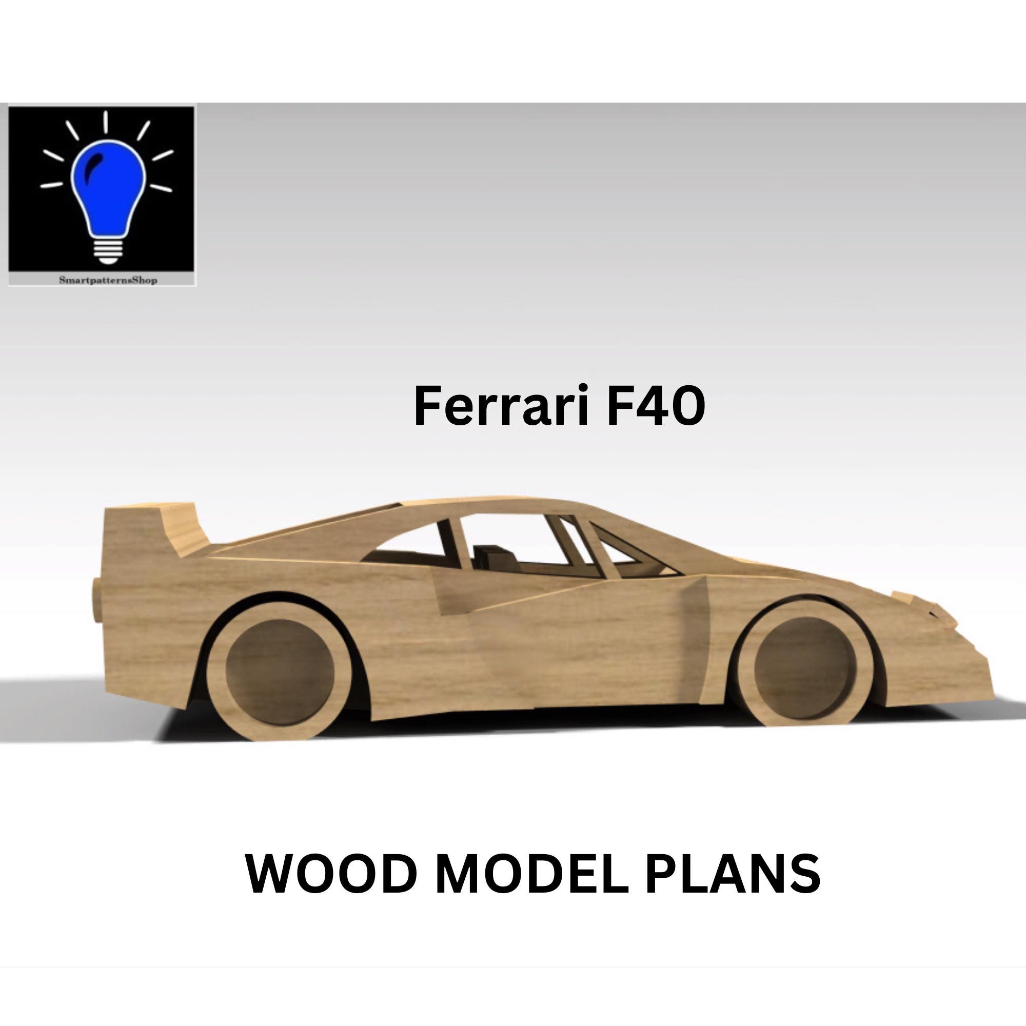 Simple Ferrari F40 DIY Wood Plans - Etsy