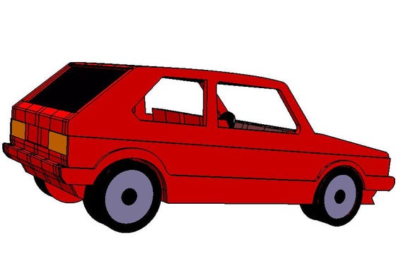 VW Golf Rabbit Wood Plans Plus DXF and SVG Files Laser Cut Cnc - Etsy