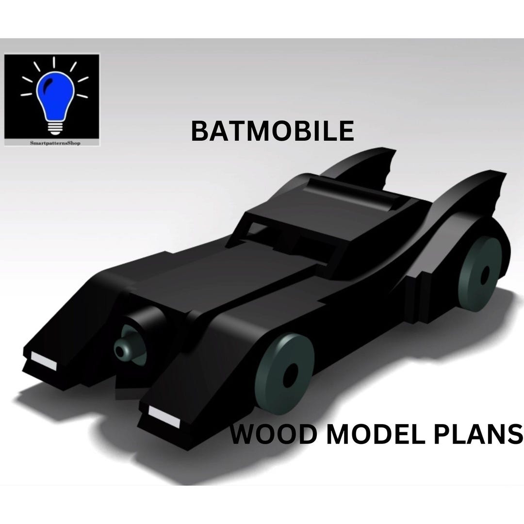 BATMOBILE planos de madera fáciles de seguir más archivos DXF y SVG ...