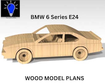 Bmw 6 series E24 DIY wood plans plus DXF and SVG files laser cut cnc bmw m6