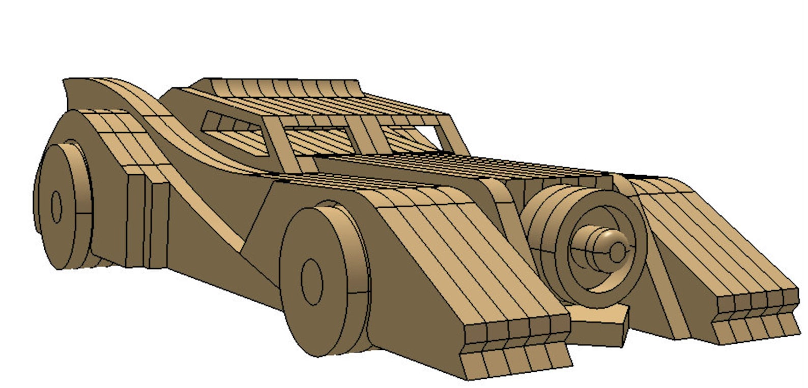 BATMOBILE Easy to Follow Cardboard Plans - Etsy UK